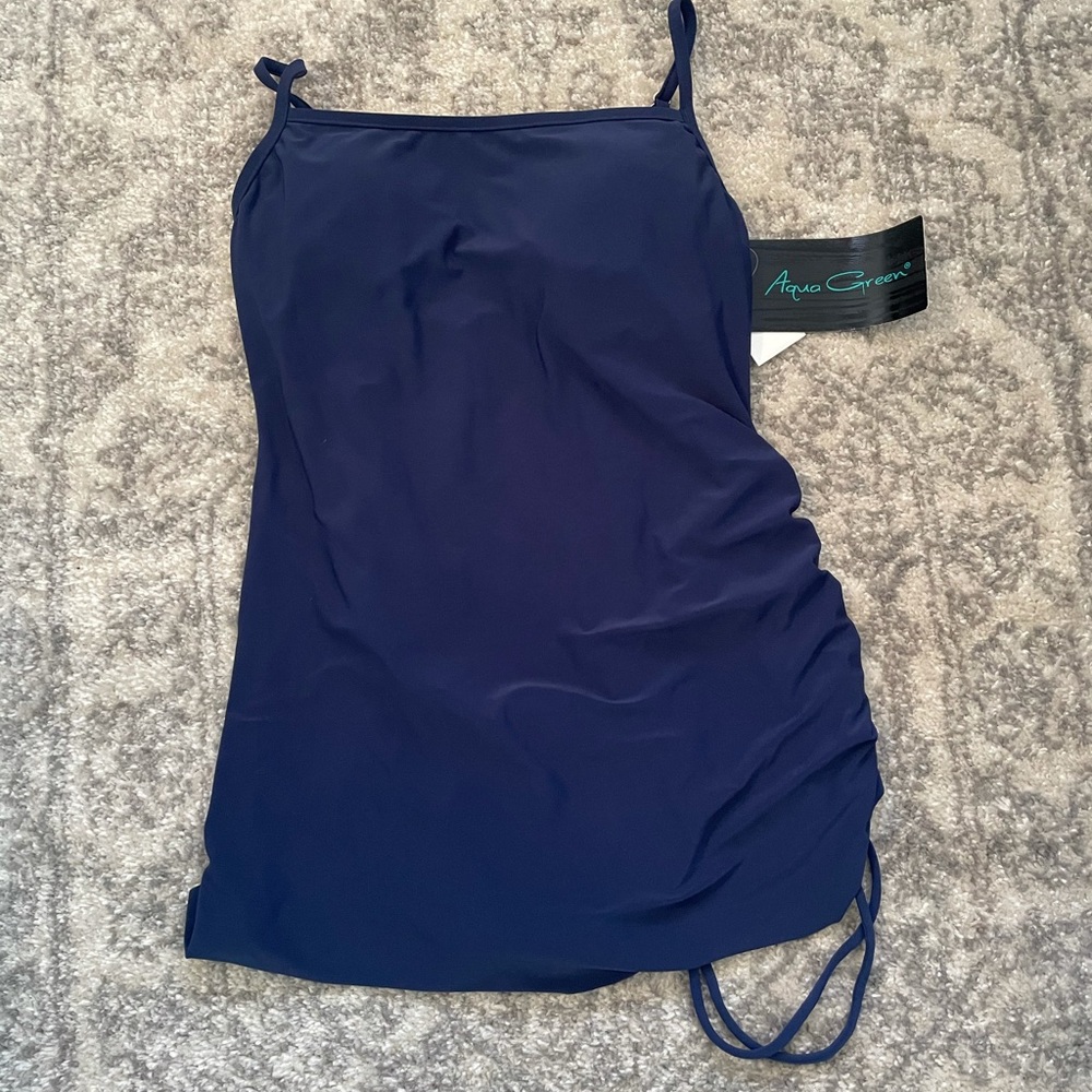 Navy swimsuit dress